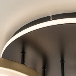 Straluma Grote LED Plafondlamp goud/zwart 3-standen dimbaar><noscript><img width=