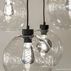 Straluma Grote 8-lichts multipendel/ hanglamp met helder glas><noscript><img width=