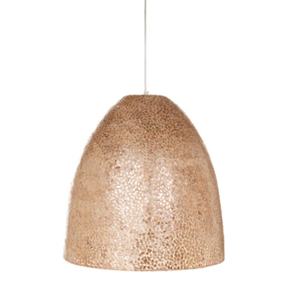 Straluma Grote schelpen hanglamp bruin goud> Schelpenlampen|Slaapkamerlampen