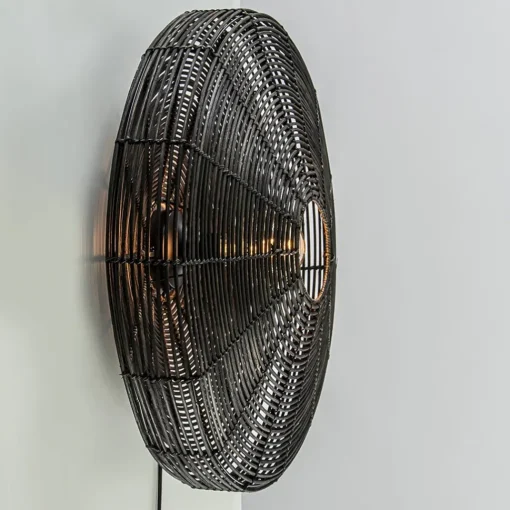 Straluma Grote wandlamp Mataka donker bruin rotan inclusief snoer> Light and Living|Halverlichting