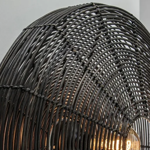Straluma Grote wandlamp Mataka donker bruin rotan inclusief snoer> Light and Living|Halverlichting