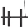 Straluma Hanglamp 8 tubes op balk zwart 140cm> Eettafellampen|Keukenverlichting