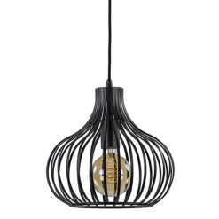 Straluma Hanglamp Aglio 28cm zwart> Pendel Lampen|Woonkamerlampen