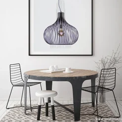 Straluma Hanglamp Aglio draad zwart 60cm><noscript><img width=