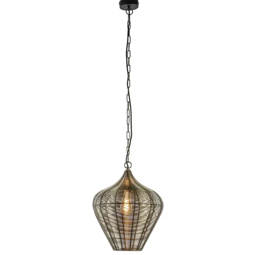 Straluma Hanglamp Alvaro 36cm antiek brons> Woonkamerlampen|Eetkamerverlichting
