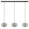 Straluma Hanglamp Arena 3L op balk zwart/kap wit> Eettafellampen|Eetkamerverlichting