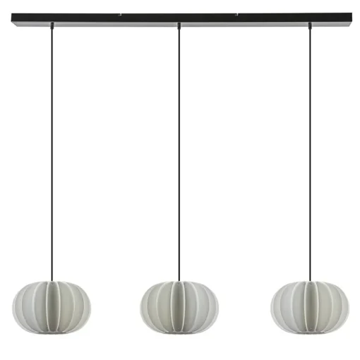 Straluma Hanglamp Arena 3L op balk zwart/kap wit> Eettafellampen|Eetkamerverlichting