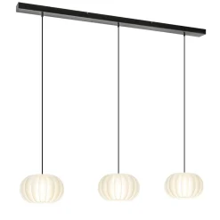 Straluma Hanglamp Arena 3L op balk zwart/kap wit><noscript><img width=