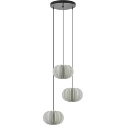 Straluma Hanglamp Arena 3L rond zwart/kap wit><noscript><img width=