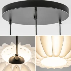 Straluma Hanglamp Arena 3L rond zwart/kap wit><noscript><img width=