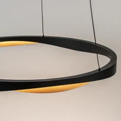 Straluma Hanglamp Ascoli 85 ring zwart/matgoud><noscript><img width=