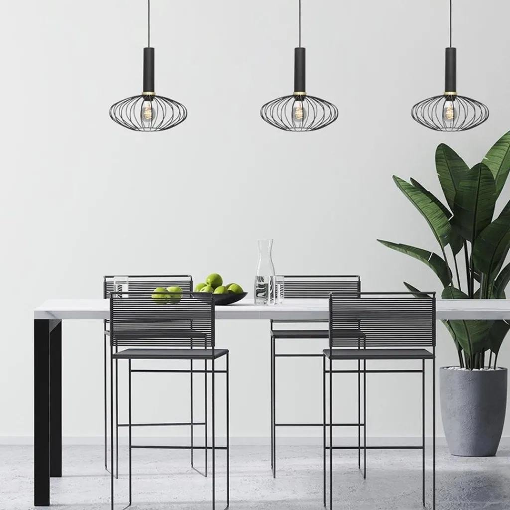Straluma Hanglamp Aureole ovaal zwart> Hanglampen|Draadlampen