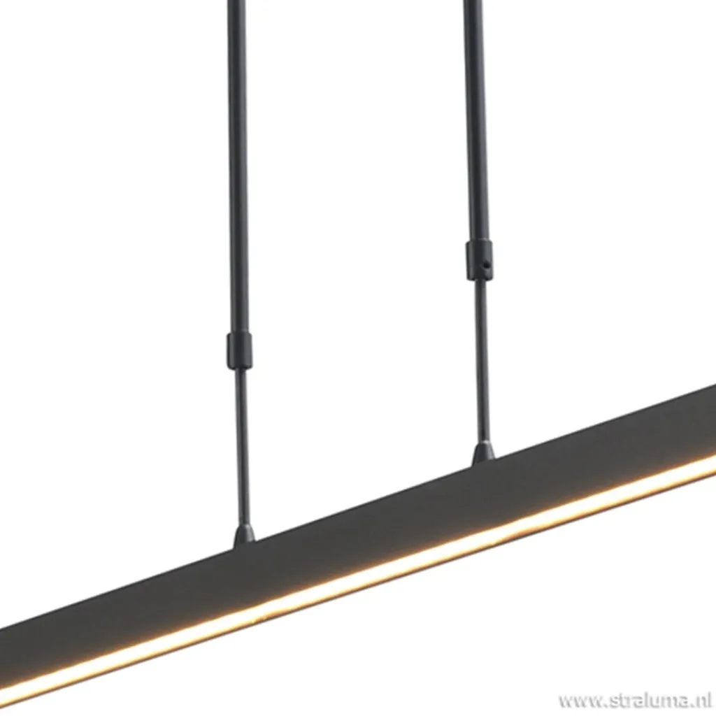 Straluma Hanglamp balk zwart 160cm up+down dtw> Hanglampen|Eettafellampen