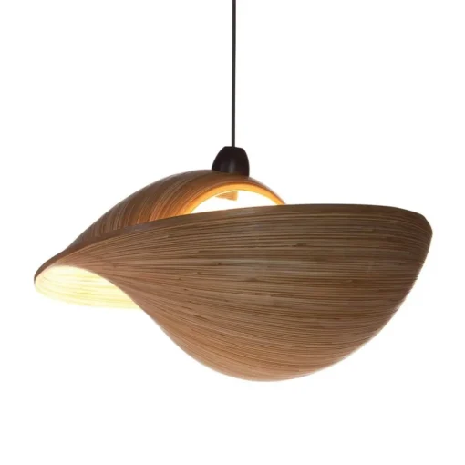 Straluma Hanglamp bamboe schelp 60cm> Woonkamerlampen|Slaapkamerlampen
