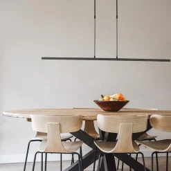 Straluma Hanglamp Bande zwart 122cm 2xdim cct></noscript> Hanglampen|Eettafellampen