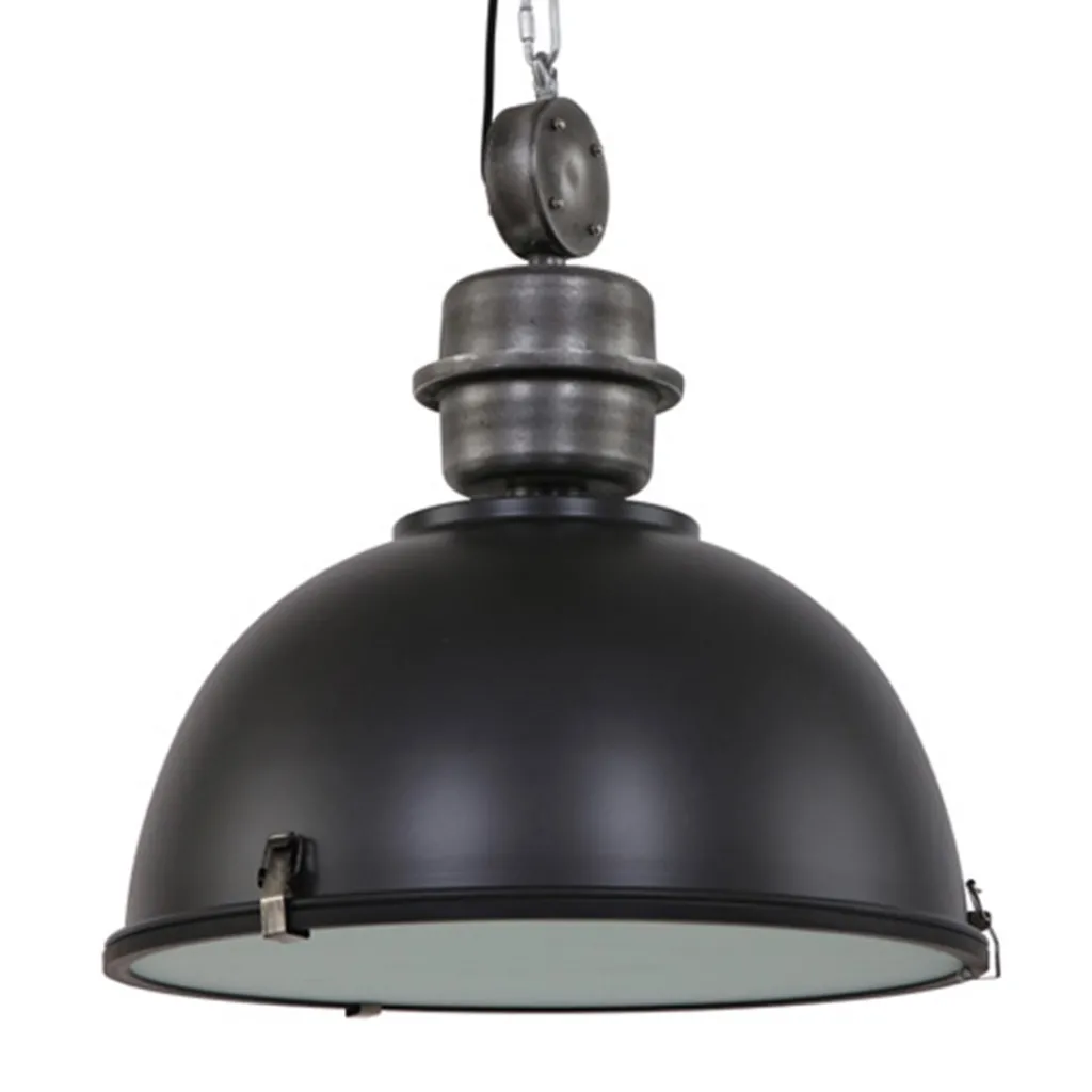 Straluma Hanglamp Bikkel 52 zwart industrieel> Eettafellampen|Woonkamerlampen