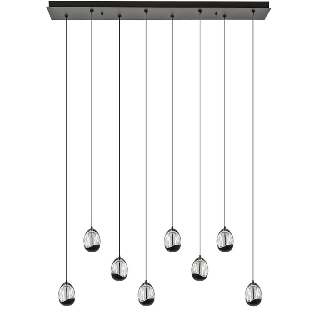 Straluma Hanglamp Black Egg 8L zwart/helder> Hanglampen|Eettafellampen