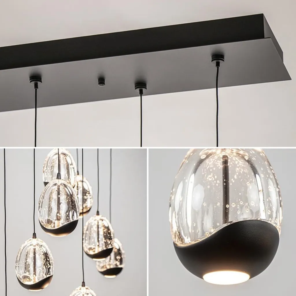 Straluma Hanglamp Black Egg 8L zwart/helder> Hanglampen|Eettafellampen