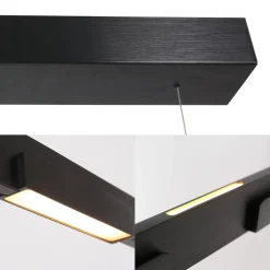 Straluma Hanglamp Bloc balk zwart up+ down><noscript><img width=