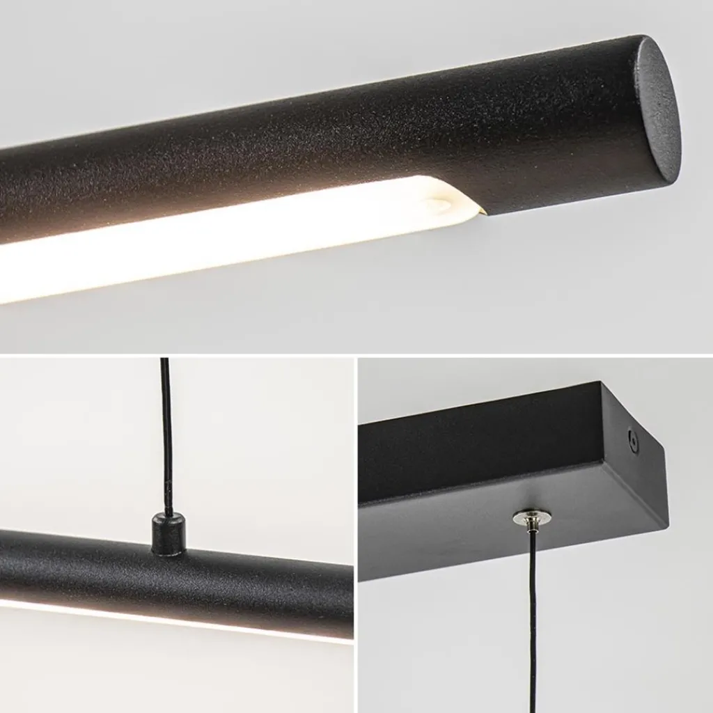 Straluma Hanglamp buis 110cm zwart 3-step dim> Hanglampen|Eettafellampen