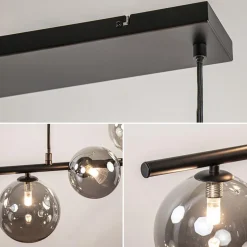 Straluma Hanglamp Calcio 9l zwart + smoke glas><noscript><img width=