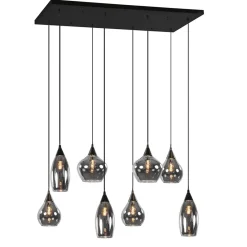 Straluma Hanglamp Cambio 8L zwart + smoke glas><noscript><img width=