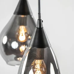 Straluma Hanglamp Cambio 8L zwart + smoke glas><noscript><img width=