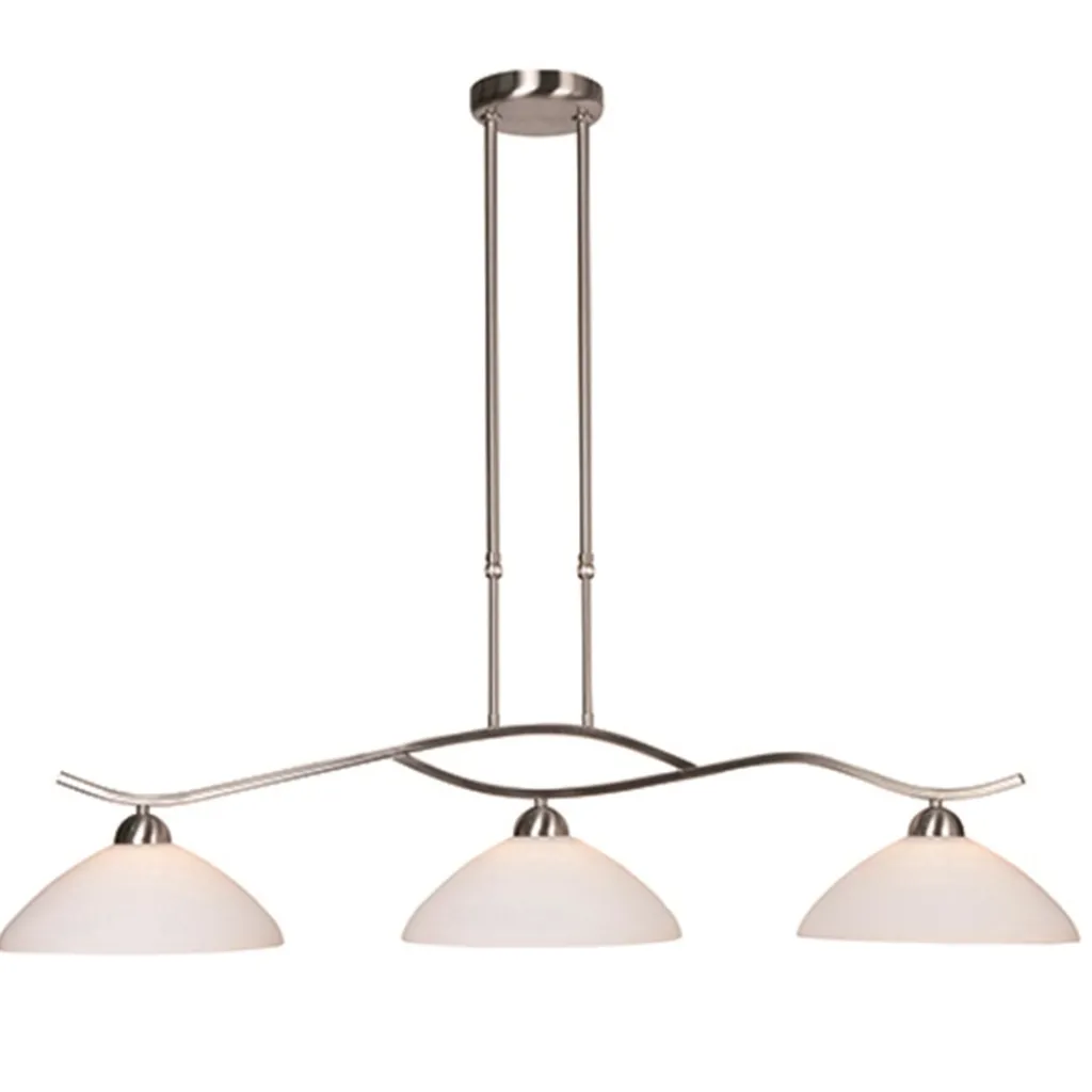 Straluma Hanglamp Capri staal glas eettafel> Eettafellampen|Keukenverlichting