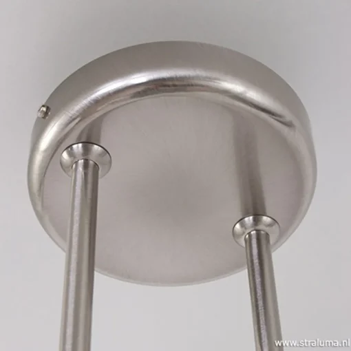 Straluma Hanglamp Capri staal/glas eettafel> Eettafellampen|Woonkamerlampen