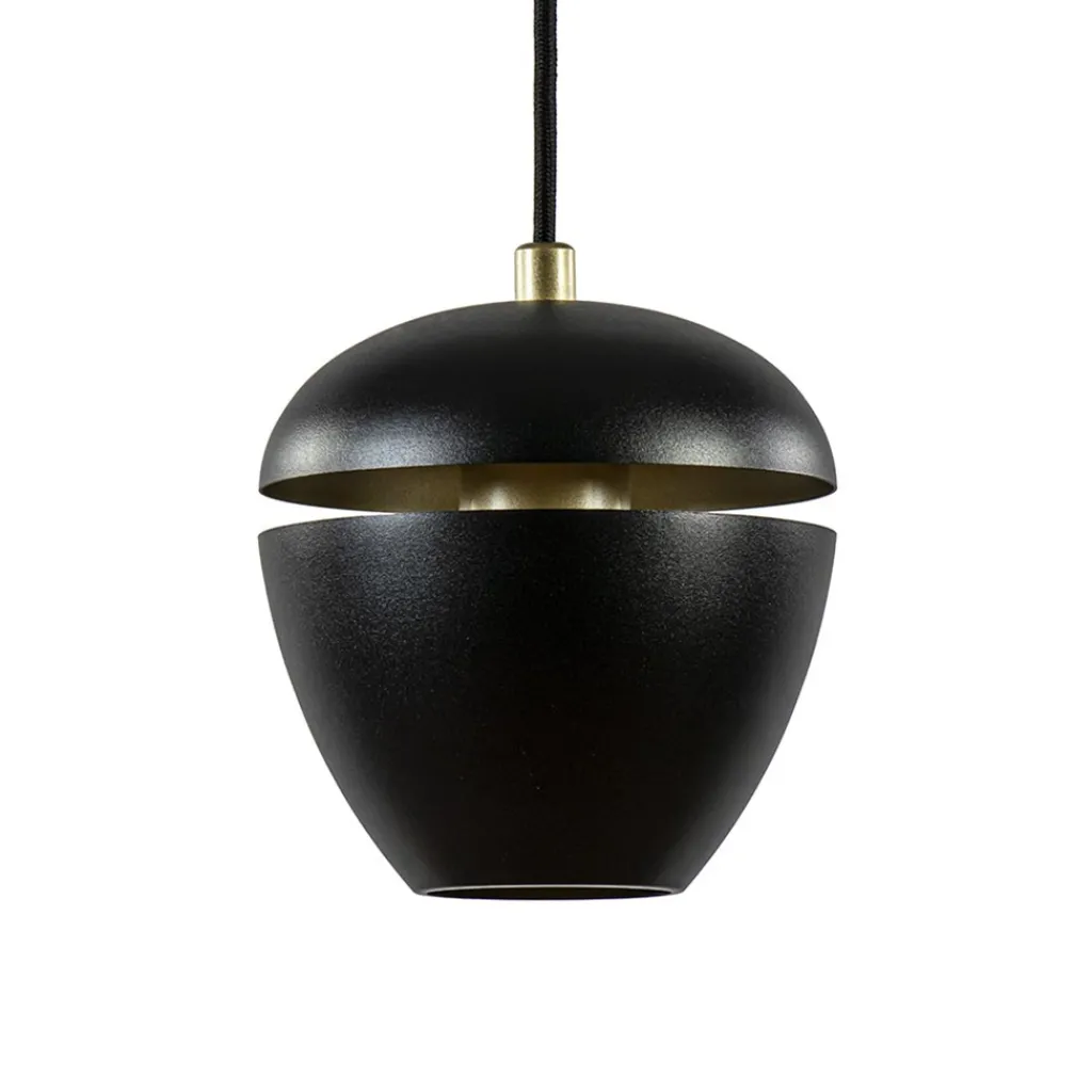 Straluma Hanglamp Claire 1L zwart/matgoud> Eetkamerverlichting|Hanglampen