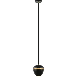 Straluma Hanglamp Claire 1L zwart/matgoud><noscript><img width=