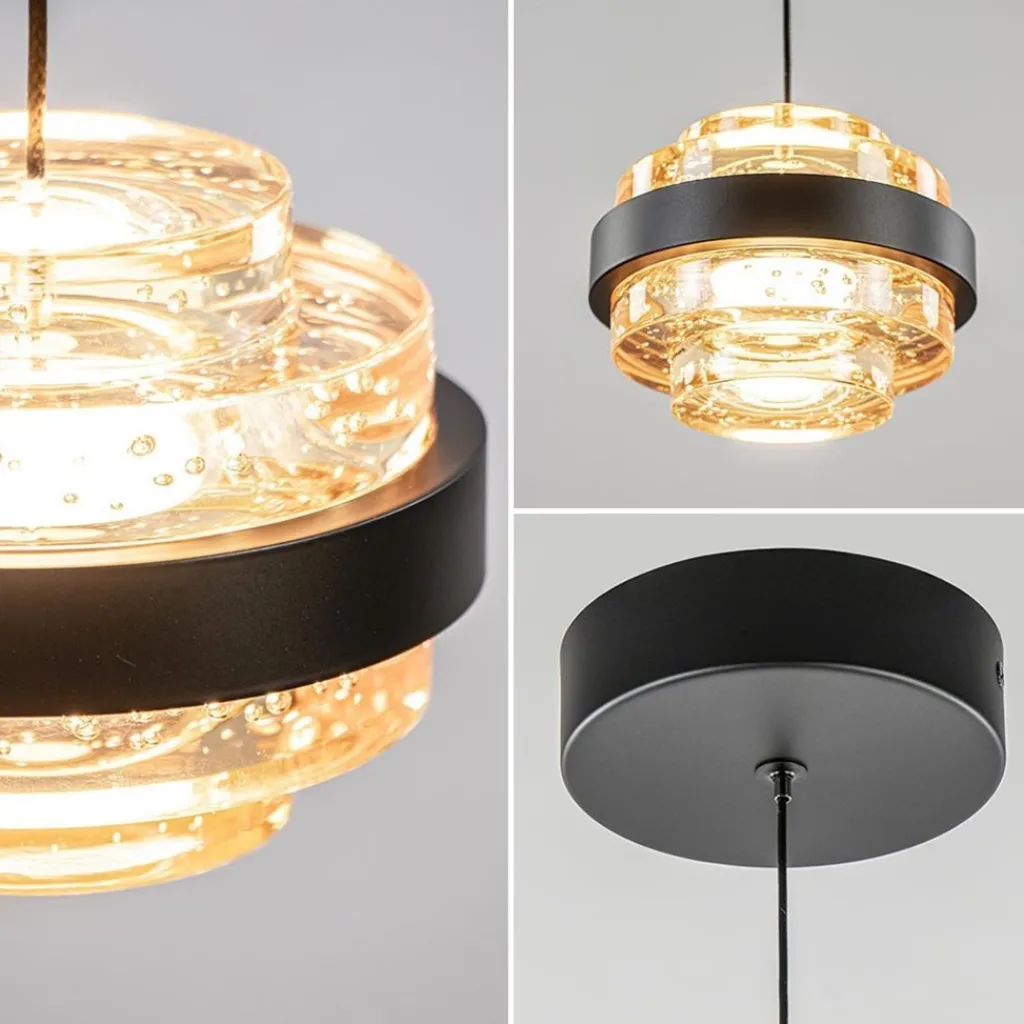 Straluma Hanglamp Dynasty 1L zwart/amber> Hanglampen|LED Hanglampen