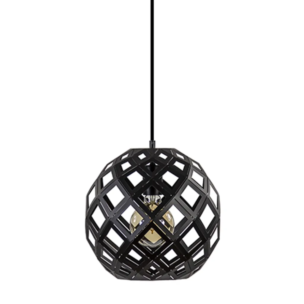 Straluma Hanglamp Emma bol zwart 30cm> Pendel Lampen|Woonkamerlampen