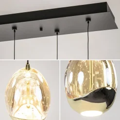 Straluma Hanglamp Golden Egg 8L zwart/goud><noscript><img width=
