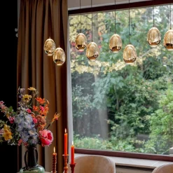 Straluma Hanglamp Golden Egg 8L zwart/goud><noscript><img width=