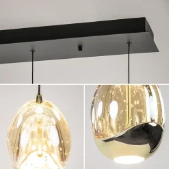 Straluma Hanglamp Golden Egg 5L zwart/goud><noscript><img width=
