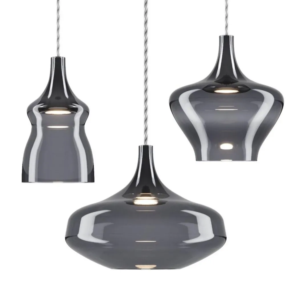 Straluma Hanglamp Italiaans design retro smoke glas inclusief LED> Hanglampen|Pendel Lampen