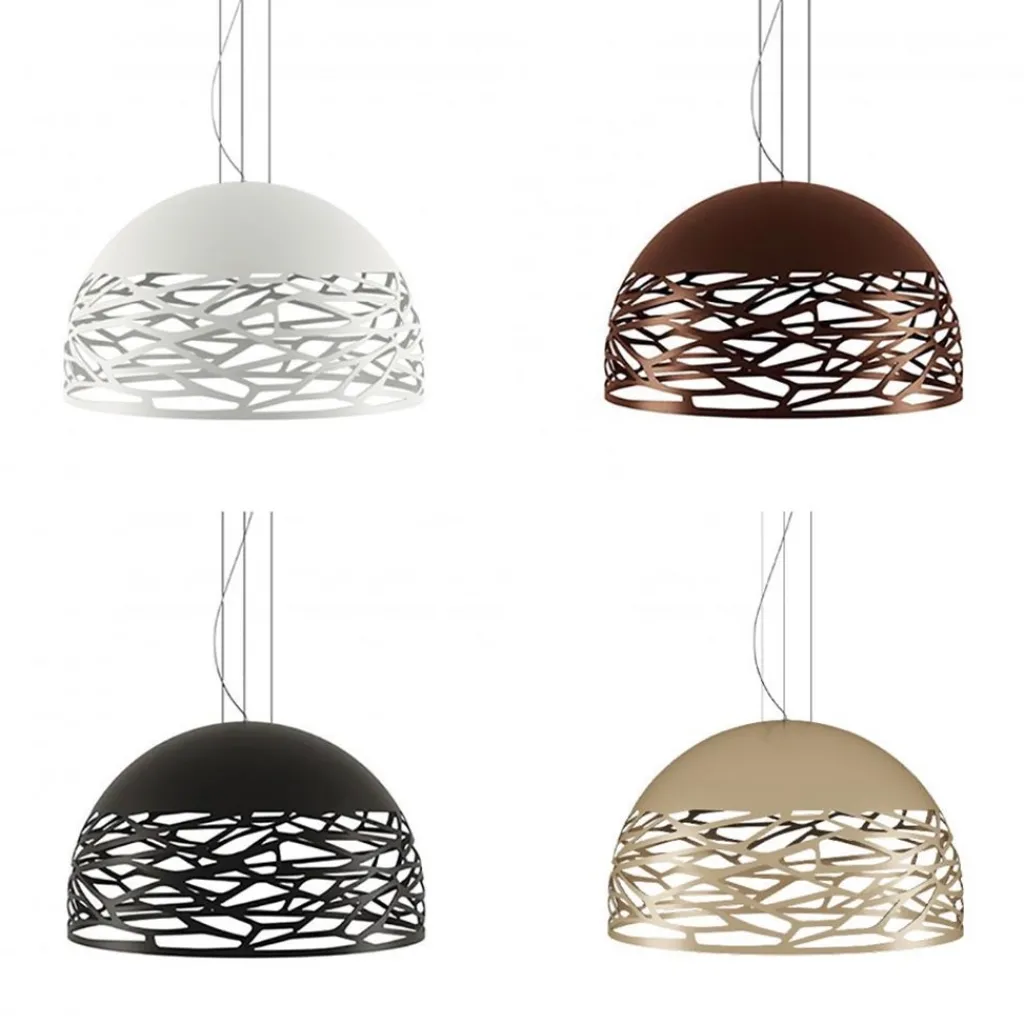 Straluma Hanglamp Kelly koepel 80cm wit> Eettafellampen|Woonkamerlampen