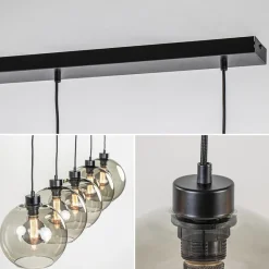 Straluma Hanglamp 5L balk + smoke glas 160cm><noscript><img width=