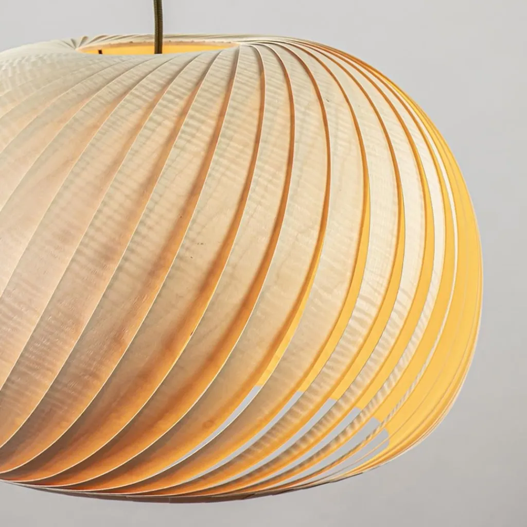 Straluma Hanglamp Nature 40cm hout naturel> Eettafellampen|Eetkamerverlichting