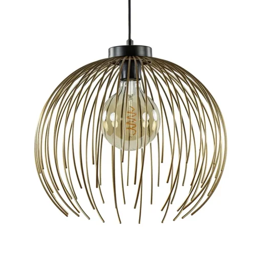 Straluma Hanglamp Nest matgoud/zwart> Eettafellampen|Eetkamerverlichting