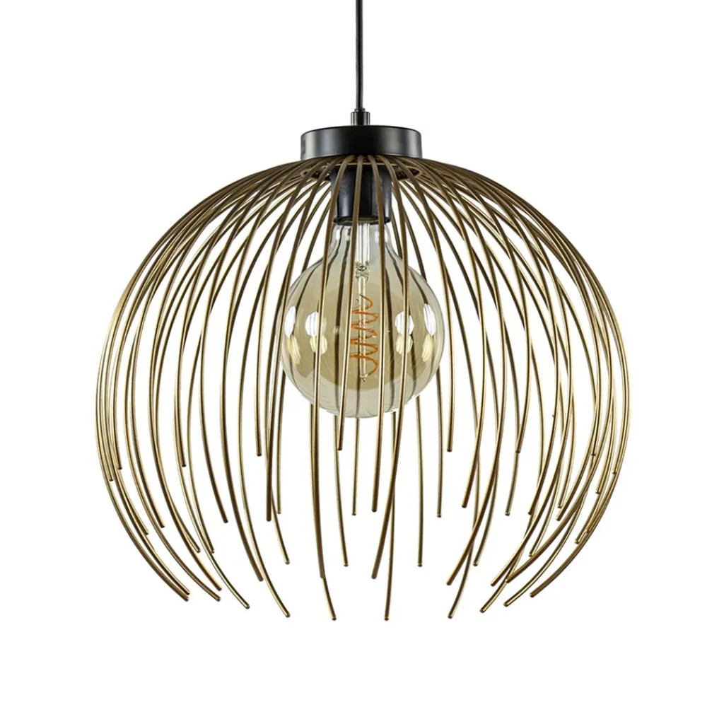 Straluma Hanglamp Nest matgoud/zwart> Eettafellampen|Eetkamerverlichting