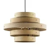 Straluma Hanglamp Oaknut hout 5 ringen> Eettafellampen|Eetkamerverlichting