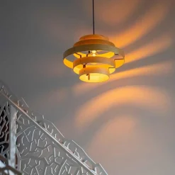 Straluma Hanglamp Oaknut hout 5 ringen><noscript><img width=