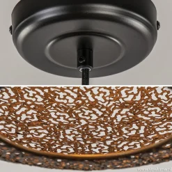 Straluma Hanglamp Oronero bol zwart/goud 60cm><noscript><img width=