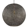 Straluma Hanglamp Oronero bol zwart/goud 50cm> Eettafellampen|Keukenverlichting