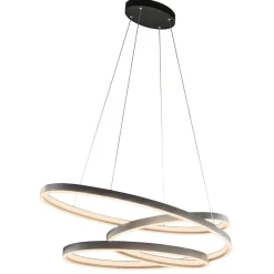 Straluma Hanglamp ovale ringen mat zwart></noscript> Hanglampen|Eettafellampen