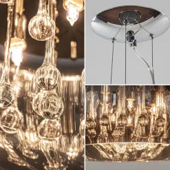 Straluma Hanglamp Pearl Raindrops smokey glas><noscript><img width=