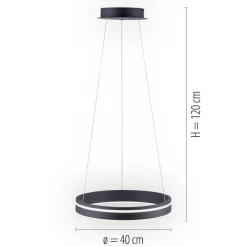 Straluma Hanglamp Q-Vito 40 zwart + afst.bed.CCT><noscript><img width=