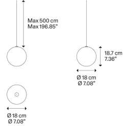 Straluma Hanglamp Random Solo 18cm brons><noscript><img width=